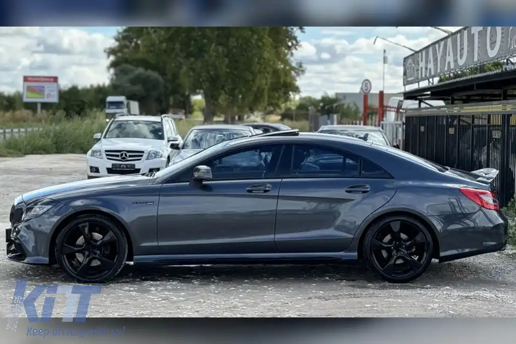 Kit de caroserie tuning tip A design 63, potrivit pentru Mercedes CLS C218 2011-2017, cu grilă cromată-image-6264933
