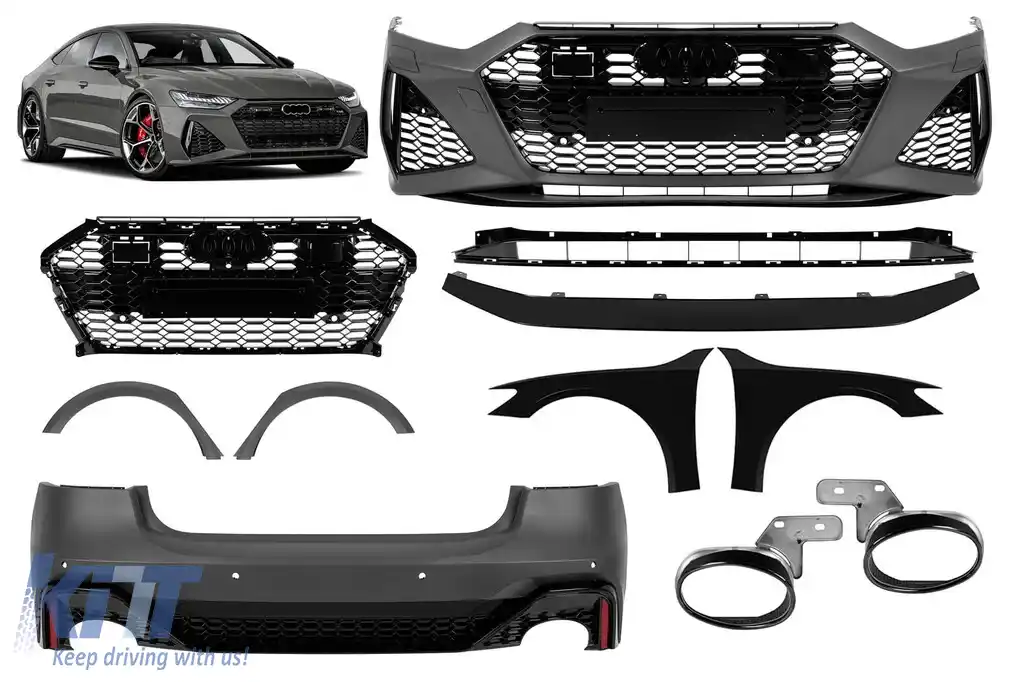 Kit de caroserie wide body RS7 potrivit pentru Audi A7 după 2021