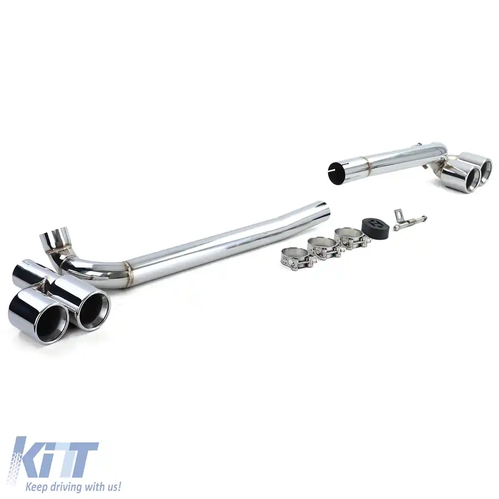 Kit de conversie duplex cu 4 țevi pentru țeava de eșapament, potrivit pentru BMW Seria 3 E90 E91 323 325 328 330-image-6193643