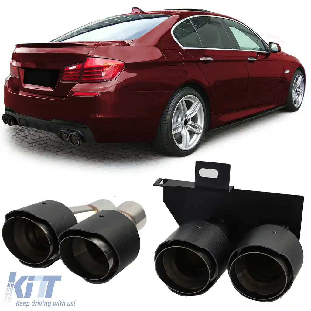 image-22-Kit de conversie pentru țeavă de eșapament cu aspect dublu se potrivește pentru BMW Seria 5 F10 F11 520 523 525 528 530