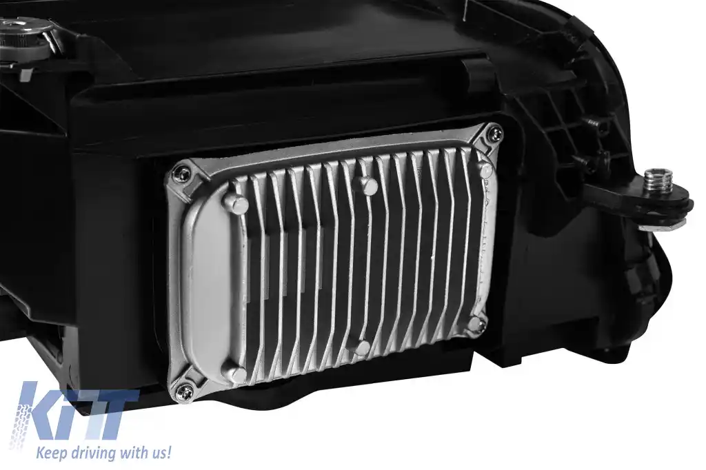 Kit de faruri LED de tuning potrivit pentru Mercedes S-Class W222 2013-2017 cu module cu pachet A Design pentru facelift W222, bază neagră, stânga și dreapta.-image-6265727