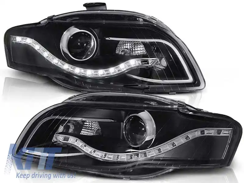 image-62-Kit de faruri tuning cu lumini LED potrivit pentru Audi A4 B7 11.2004-03.2008 sedan/combicabriolet, stânga și dreapta