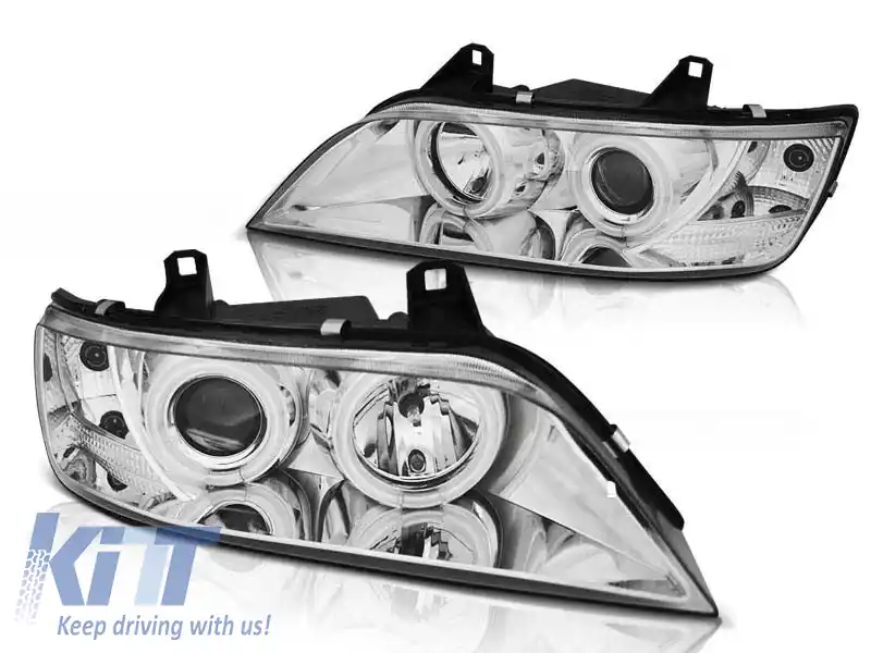 Kit de faruri tuning cu ochi de înger CCFL, potrivit pentru BMW Z3 01.1996-2002 coupe / cabrio, stânga și dreapta