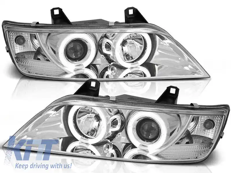 Kit de faruri tuning cu ochi de înger halogen, potrivit pentru BMW Z3 01.1996-2002 coupe / cabrio, stânga și dreapta
