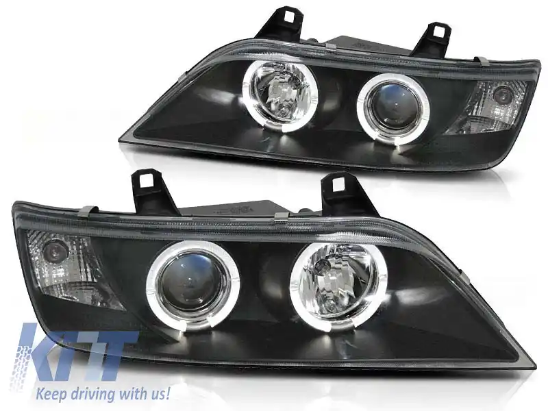 Kit de faruri tuning cu ochi de înger halogen, potrivit pentru BMW Z3 01.1996-2002 coupe / cabrio, stânga și dreapta