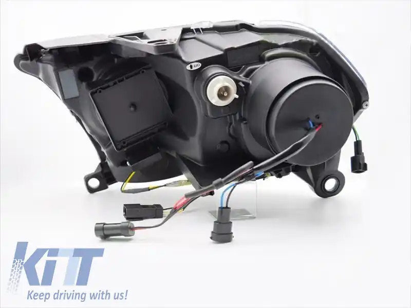 Kit de faruri xenon cu semnale de întoarcere dinamice potrivit pentru Dodge Durango 2010-2013 cu bază neagră-image-6238391