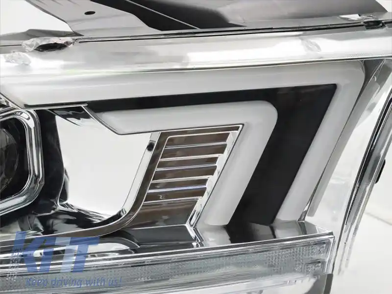 Kit de faruri xenon cu semnalizatoare dinamice potrivit pentru Dodge Durango 2010-2013 cu bază cromată-image-6238383