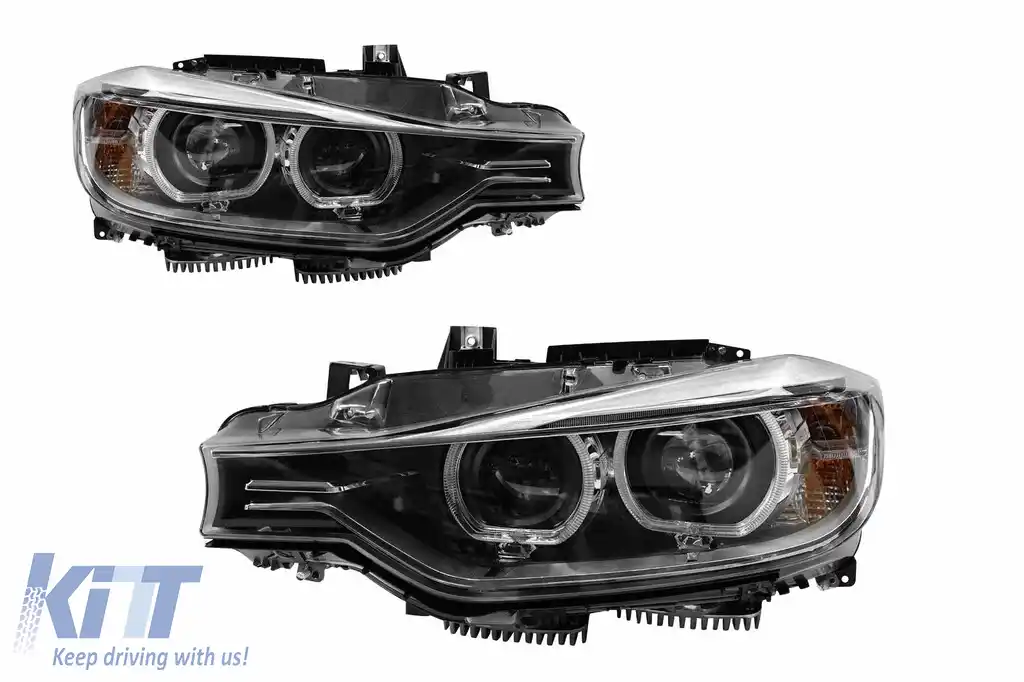 Kit de faruri xenon potrivit pentru BMW Seria 3 F30 sedan, F31 touring 2013-2015 pentru modelele cu faruri halogen din fabrică