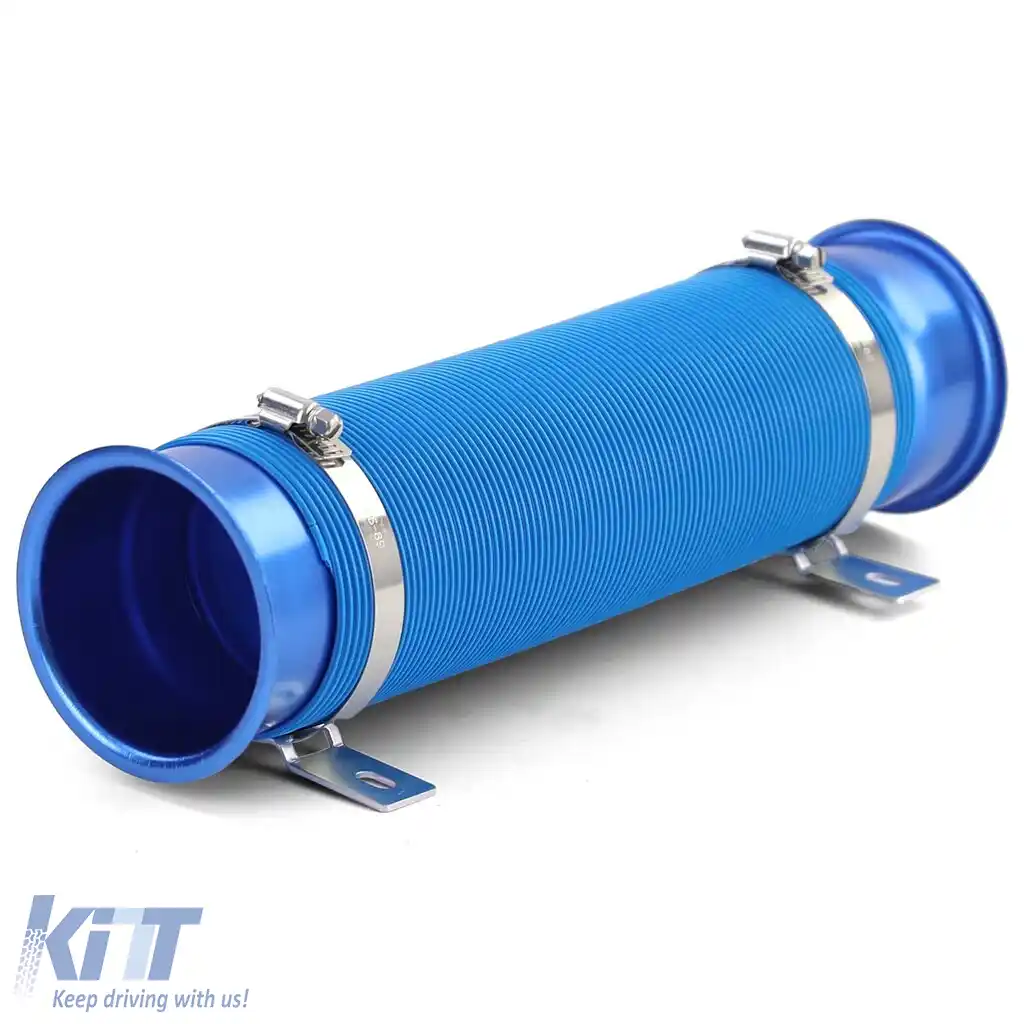 Kit de Performanță cu Aer Rece Conductă Flexibilă Albastră pentru Filtru de Aer Sport-image-6190566