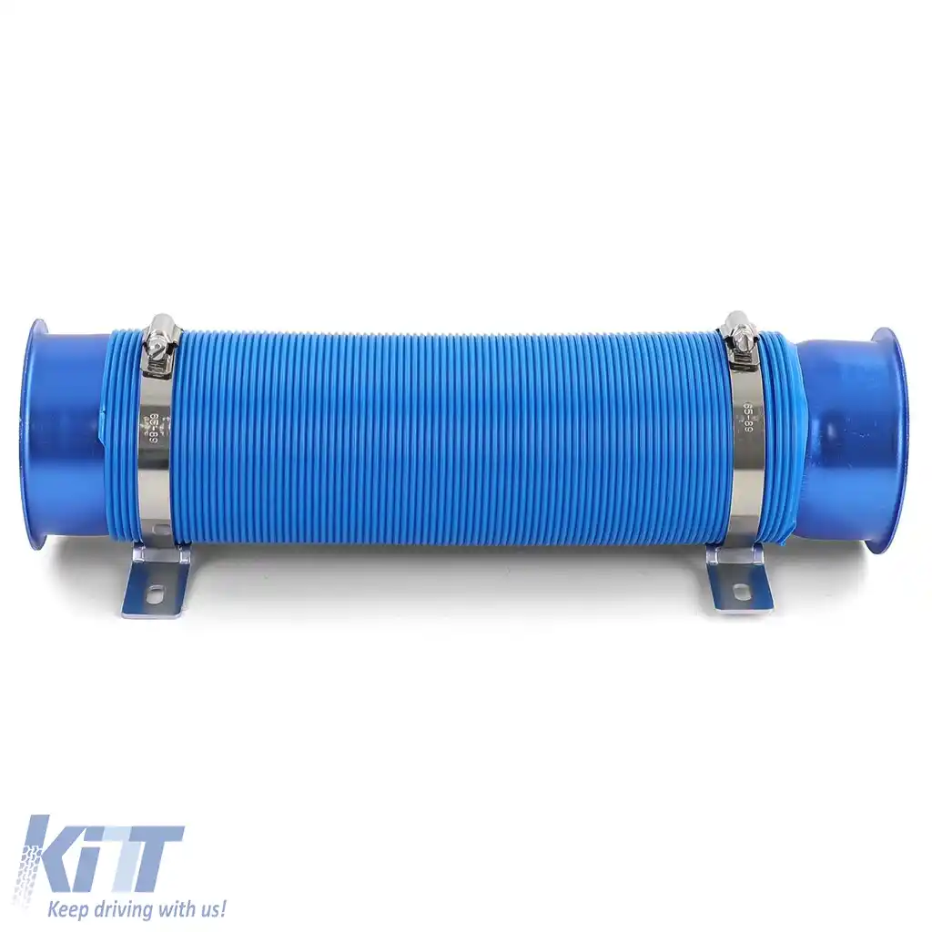 Kit de Performanță cu Aer Rece Conductă Flexibilă Albastră pentru Filtru de Aer Sport-image-6190567