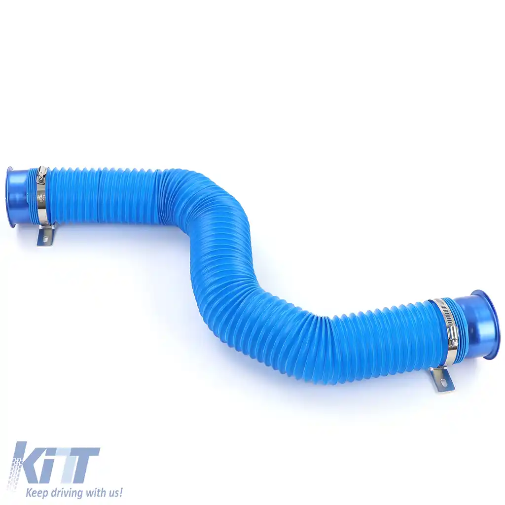Kit de Performanță cu Aer Rece Conductă Flexibilă Albastră pentru Filtru de Aer Sport-image-6190573