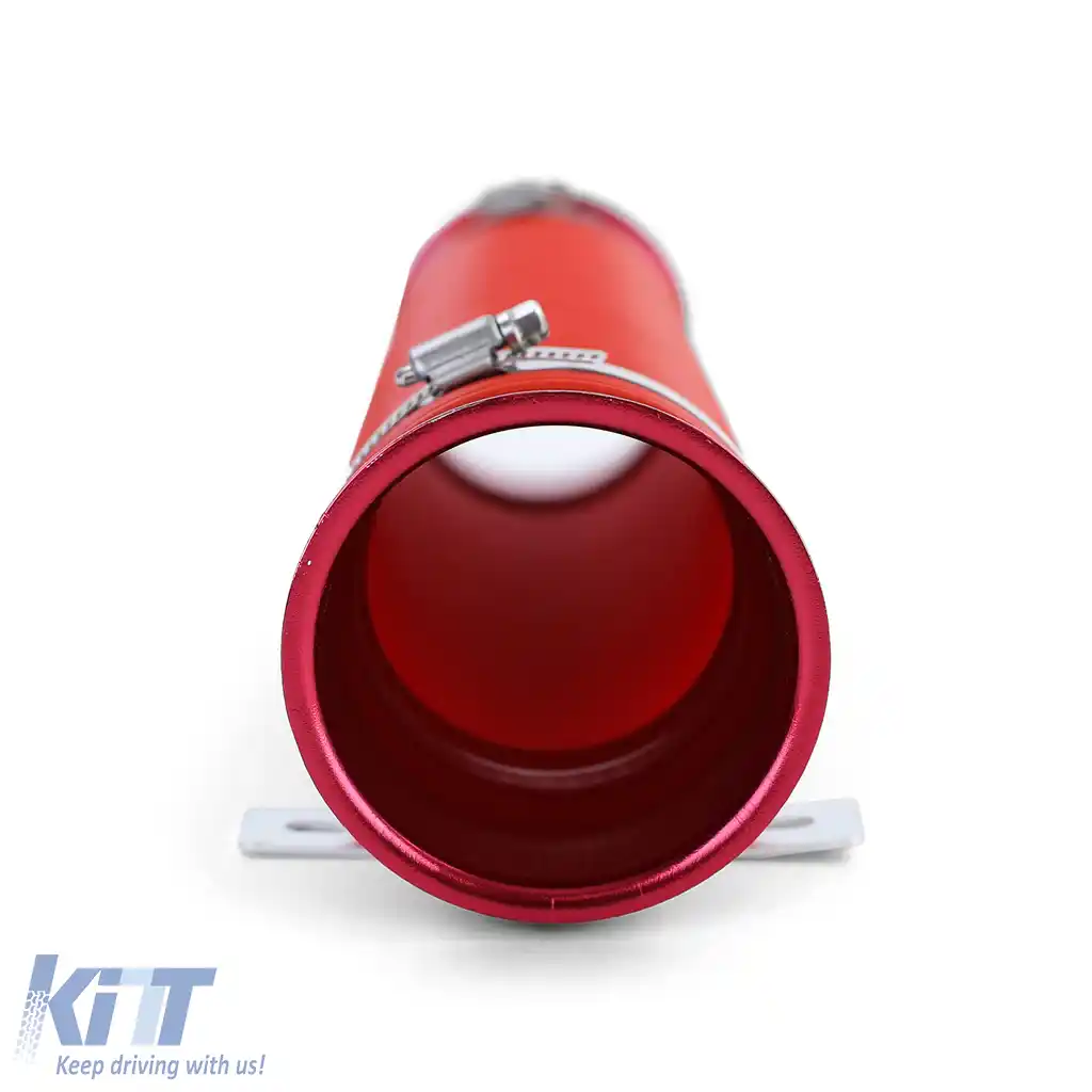 Kit de Performanță cu Aer Rece Conductă Flexibilă Roșie Universală, potrivit pentru Filtru de Aer Sport-image-6190853