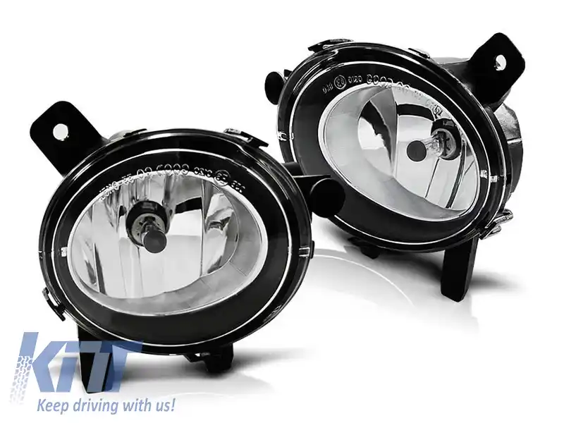 Kit de proiectoare de ceață potrivit pentru BMW Seria 3 F30/F31/Seria 1 F20/F21/Seria 4 F32 după 2011 crom, stânga + dreapta