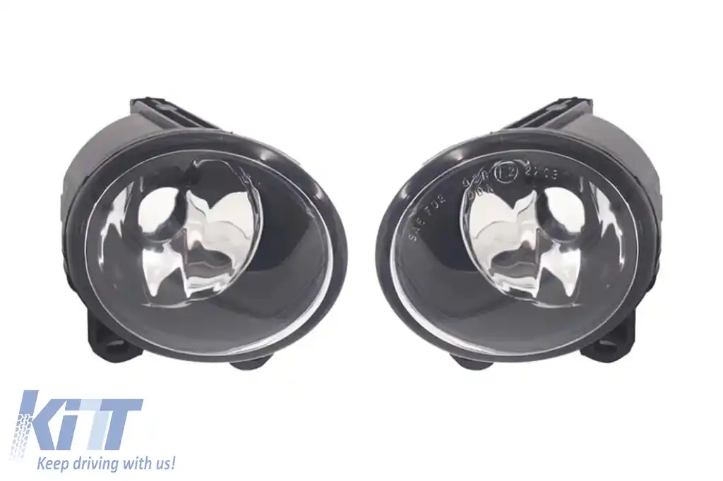 Kit de proiectoare M technik potrivit pentru BMW Seria 3 E92, E93 2007-2009, Seria 5 F10, F11 2010-2013 crom, stânga + dreapta