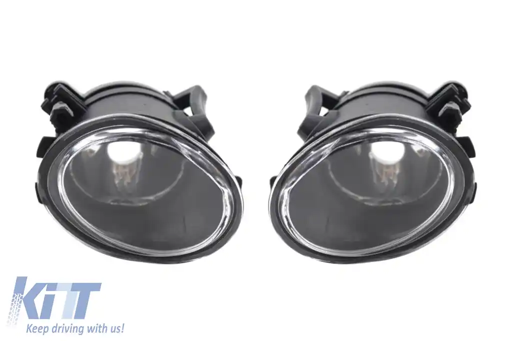 Kit de proiectoare tip M technik, M3, M5 potrivit pentru BMW Seria 3 E46 1998-2005 sedan, coupe, break, Seria 5 E39 1995-2003 sedan, break bază cromată, stânga + dreapta