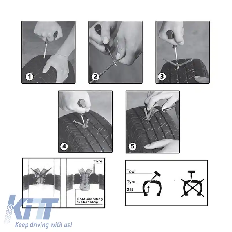 Kit de reparare a anvelopelor 8 piese 99075-image-6297277