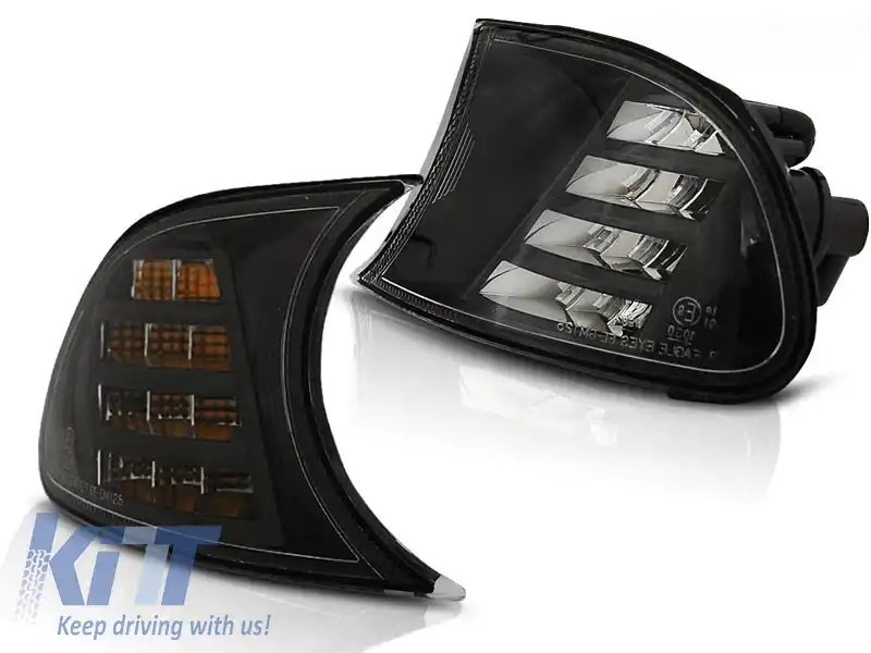 Kit de semnalizare LED potrivit pentru farul pentru BMW Seria 3 E46 Coupe/Cabriolet 1998-2001 fumuriu stânga + dreapta