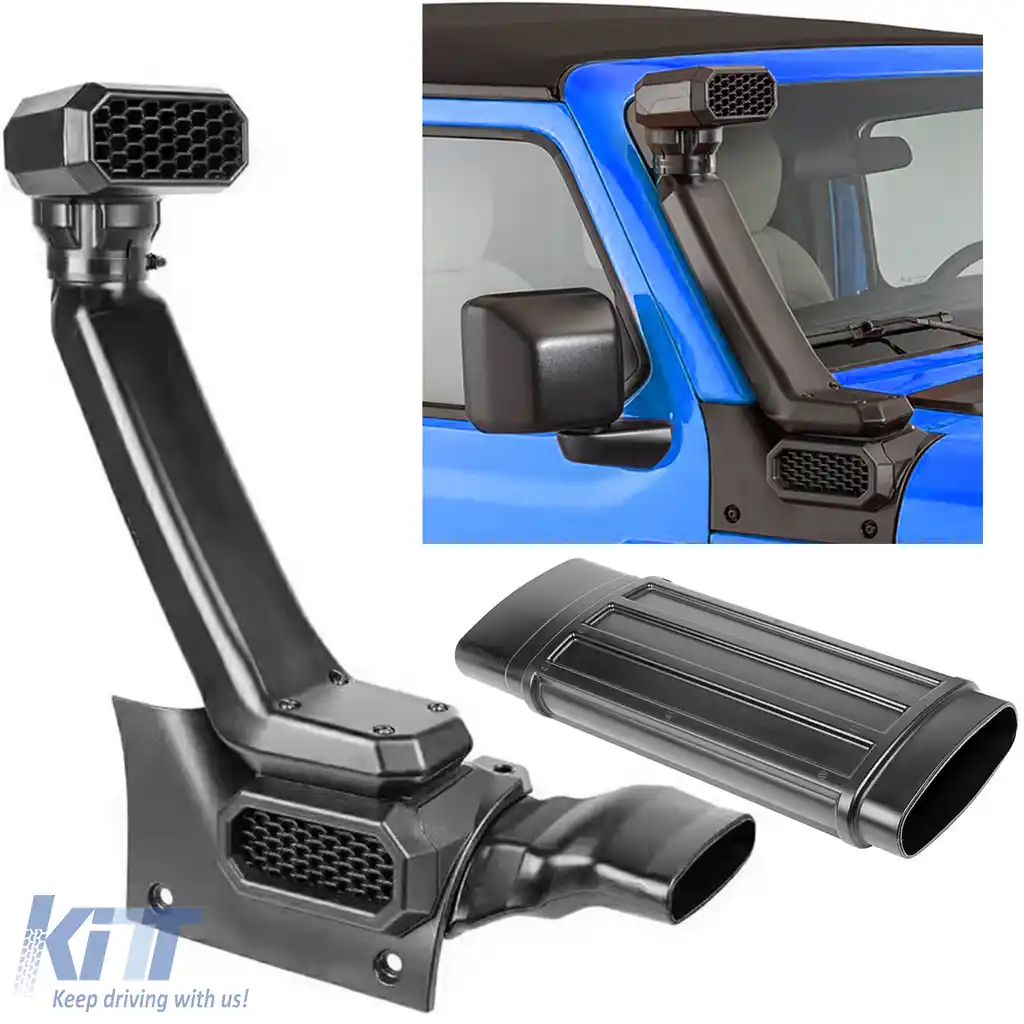 Kit de snorkel offroad scurt potrivit pentru Jeep Wrangler JL din 2018