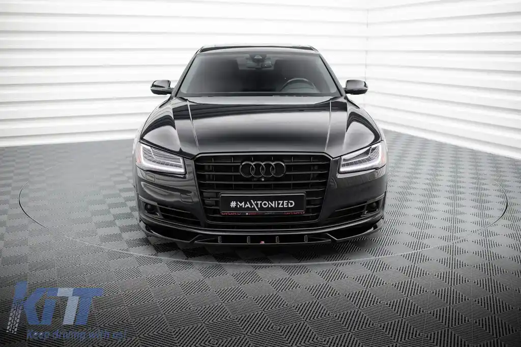 Kit de spoilere Maxton Design potrivit pentru bara frontală, bara din spate și portbagajul Audi A8 D4 2013-2017, cu ampatament lung-image-6235730