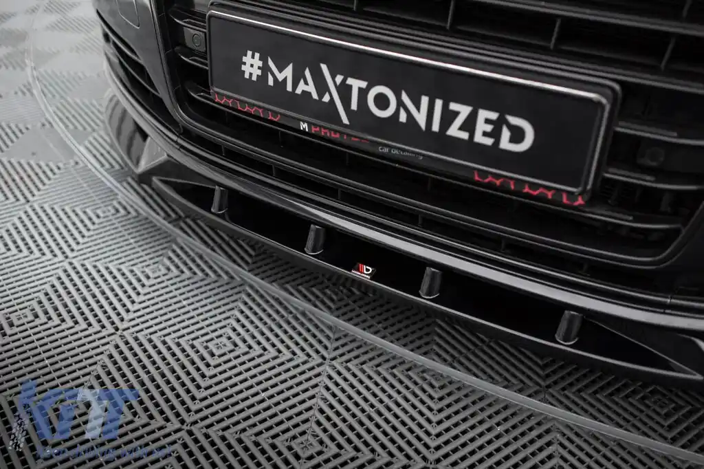 Kit de spoilere Maxton Design potrivit pentru bara frontală, bara din spate și portbagajul Audi A8 D4 2013-2017, cu ampatament lung-image-6235732