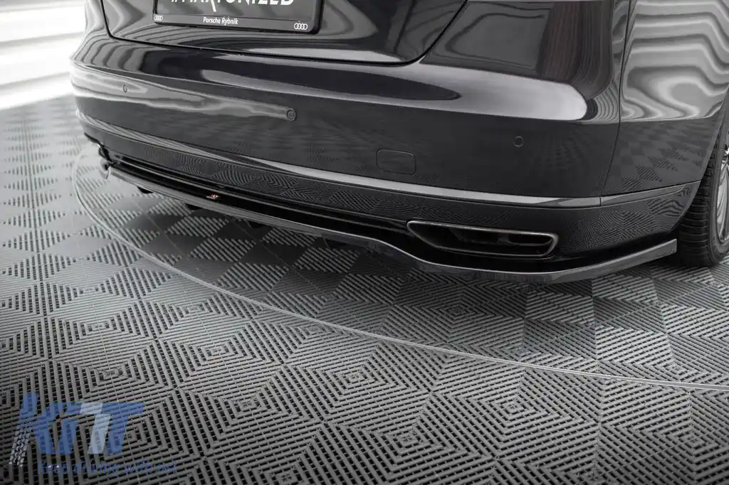 Kit de spoilere Maxton Design potrivit pentru bara frontală, bara din spate și portbagajul Audi A8 D4 2013-2017, cu ampatament lung-image-6235735