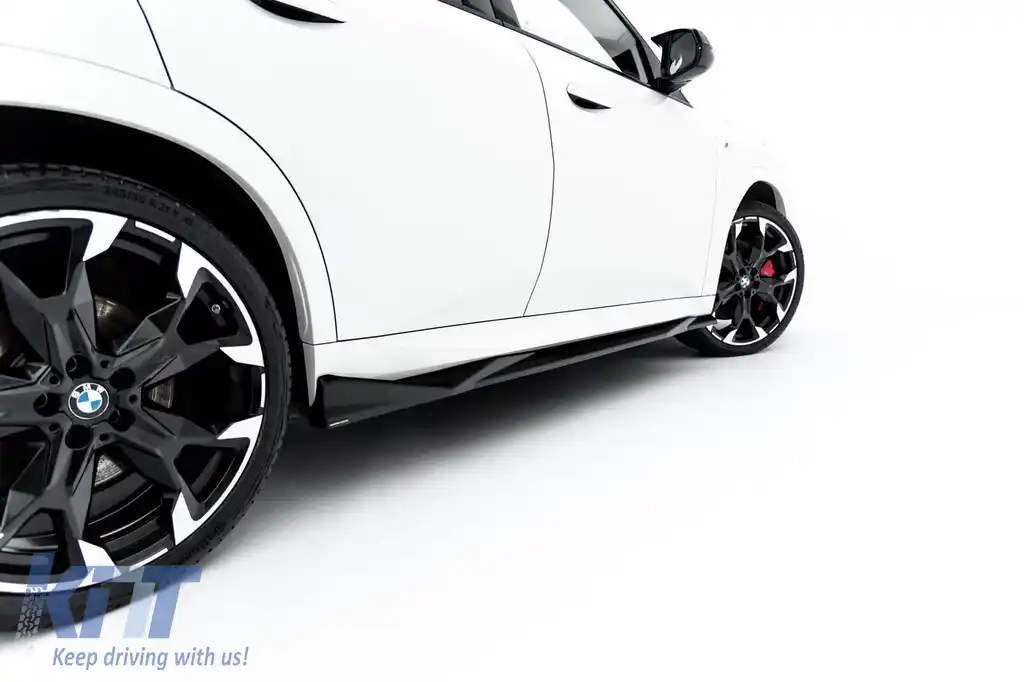 Kit de spoilere Maxton Design potrivit pentru praguri, bara frontală, bara spate și portbagaj pentru BMW X2 U10 cu pachet M după 2023, vopsit în lac negru-image-6236301