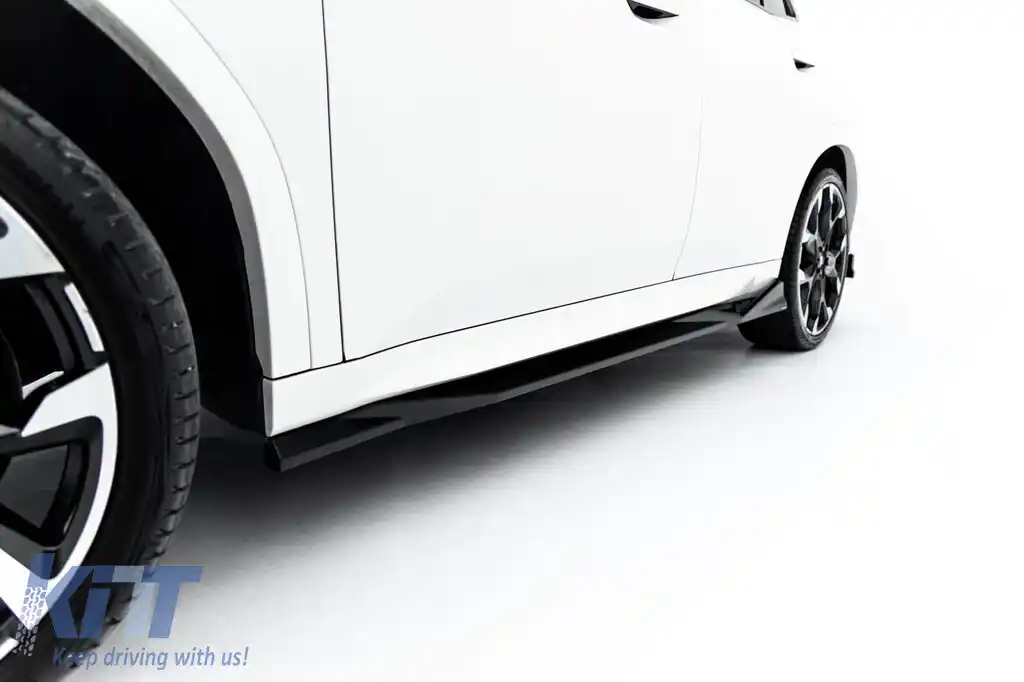 Kit de spoilere Maxton Design potrivit pentru praguri, bara frontală, bara spate și portbagaj pentru BMW X2 U10 cu pachet M după 2023, vopsit în lac negru-image-6236303