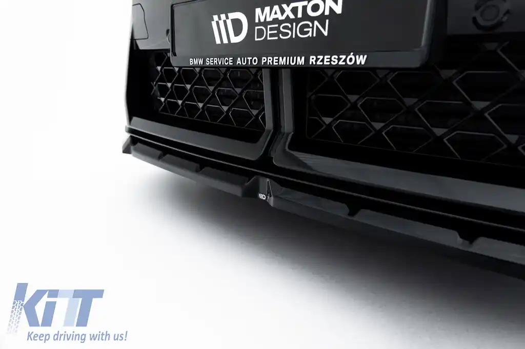 Kit de spoilere Maxton Design potrivit pentru praguri, bara frontală, bara spate și portbagaj pentru BMW X2 U10 cu pachet M după 2023, vopsit în lac negru-image-6236304