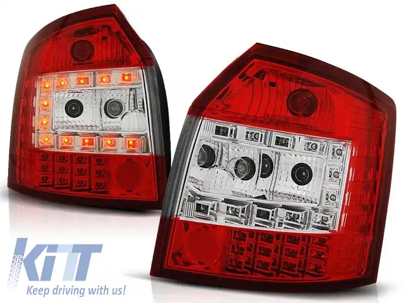 Kit de stopuri LED de tuning potrivit pentru Audi A4 10.2000-10.2004 break, stânga și dreapta