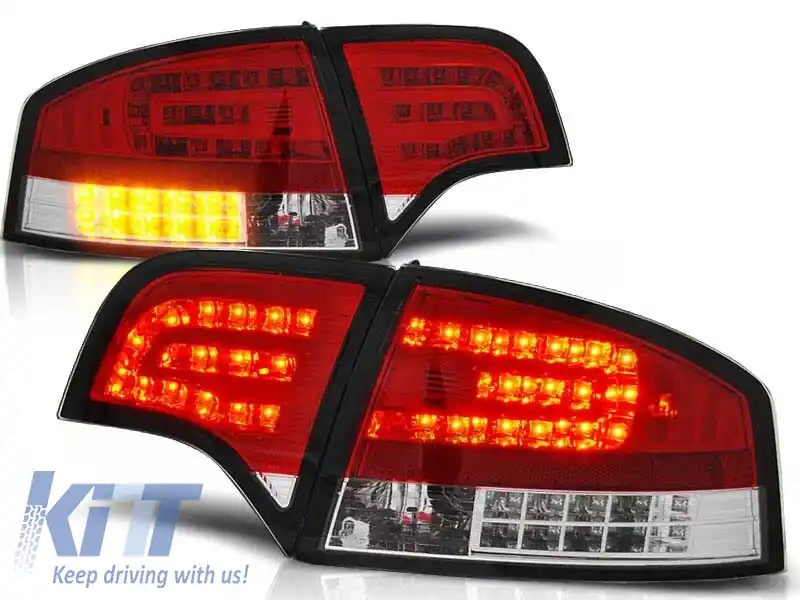Kit de stopuri LED de tuning potrivit pentru Audi A4 B7 11.2004-03.2008 sedan, stânga și dreapta