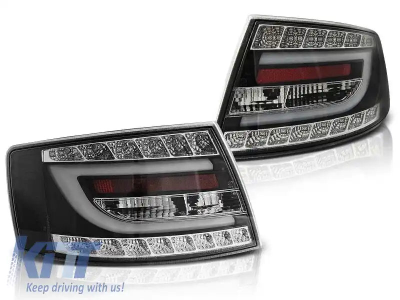 Kit de stopuri LED de tuning potrivit pentru Audi A6 C6 04.2004-2008 sedan, versiune cu stopuri LED de fabrică (conector cu 7 pini), stânga și dreapta