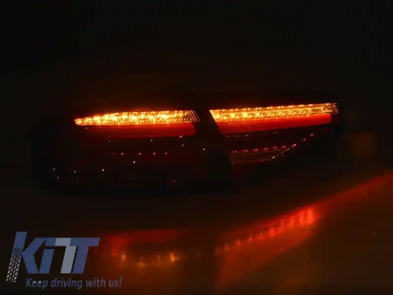 Kit de stopuri LED de tuning potrivit pentru Audi A4 B8 sedan 2012-2015, bază coborâtă pentru modelul cu stopuri halogene, stânga și dreapta-image-6151627