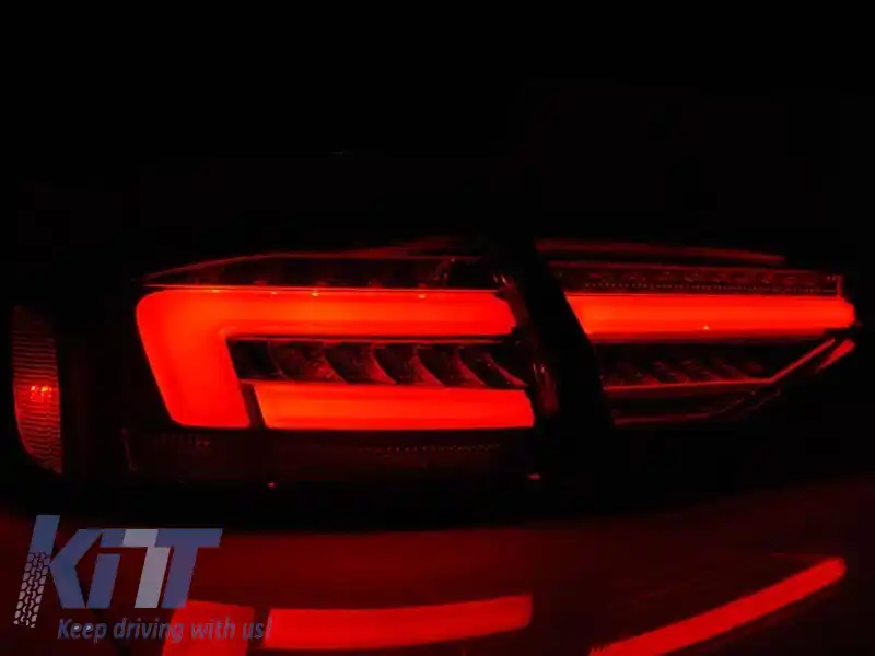 Kit de stopuri LED de tuning potrivit pentru Audi A4 B8 sedan 2012-2015, bază coborâtă pentru modelul cu stopuri halogene, stânga și dreapta-image-6151628