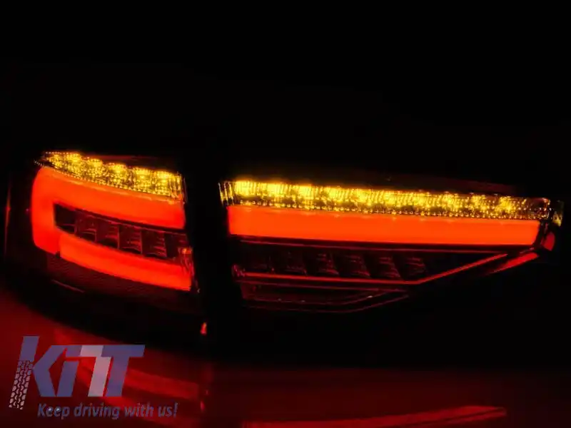Kit de stopuri LED de tuning potrivit pentru Audi A4 B8 sedan 2012-2015, bază coborâtă pentru modelul cu stopuri halogene, stânga și dreapta-image-6151629