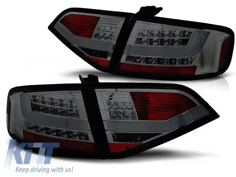 Kit de stopuri LED de tuning potrivit pentru Audi A4 B8 2008-2011 sedan, versiune fără stopuri LED din fabrică, stânga și dreapta