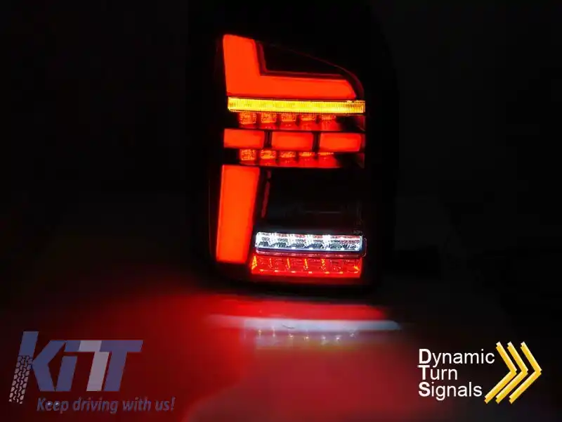 Kit de stopuri LED de tuning potrivit pentru VW T6 2015-2019, T6.1 2019-2021, bază complet fumurie, stânga și dreapta pentru modelul cu stopuri LED instalate din fabrică-image-6238178