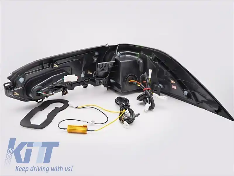 Kit de stopuri LED de tuning potrivit pentru Toyota Rav4 după 2019, bază neagră, cu semnalizare dinamică, stânga și dreapta-image-6237895