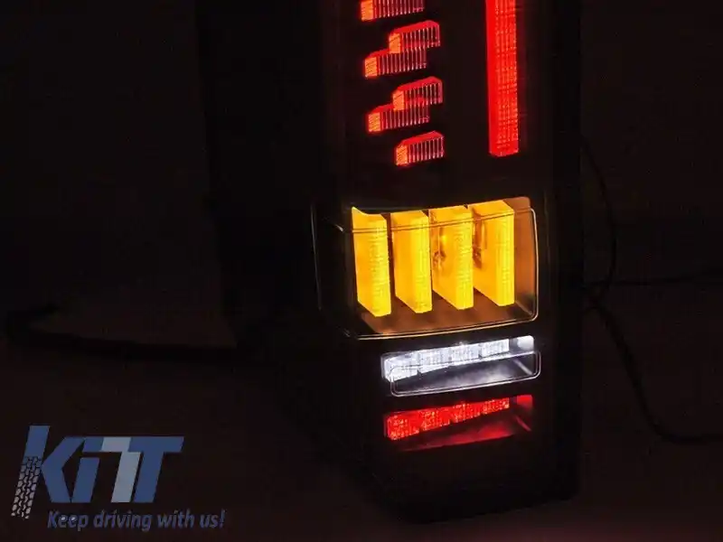 Kit de stopuri LED de tuning potrivit pentru Volkswagen Crafter, MAN TGE după 2017 cu bază roșie, cu semnalizare dinamică, stânga și dreapta-image-6238217