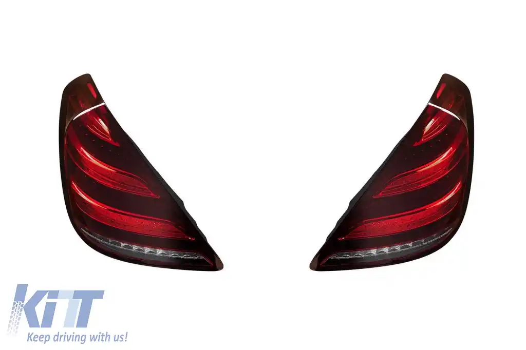 Kit de stopuri LED de tuning potrivit pentru Mercedes S-Class W222 2014-2018, stânga și dreapta