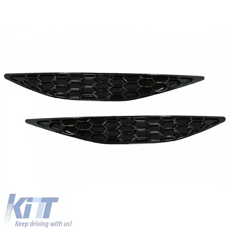 Kit de ștergere a reflectoarelor pentru bara spate, potrivit pentru VW Golf VII (7) 13-17 GTI, tip fagure, 2 buc.-image-6312100