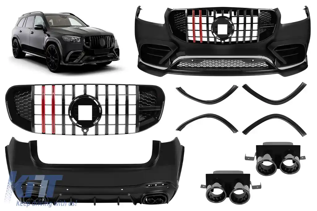 image-39-Kit de tuning tip BRBS GLS900 potrivit pentru Mercedes GLS X167 SUV 2020-2021, 2022, 2023 cu elemente negre lucioase