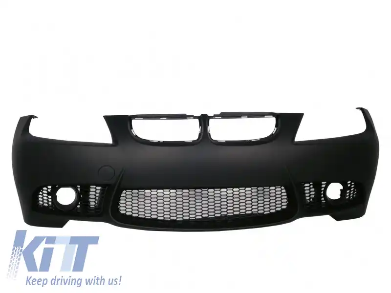 Kit Exterior compatibil cu BMW E90 Seria 3 (2004-2008) Non-Facelift M3 Design cu Grila Dubla Negru Lucios-image-6020706