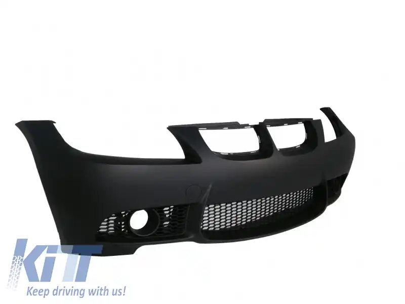 Kit Exterior compatibil cu BMW E90 Seria 3 (2004-2008) Non-Facelift M3 Design cu Grila Dubla Negru Lucios-image-6020707