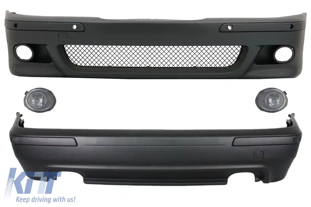 Kit Exterior compatibil cu BMW Seria 5 E39 (1995-2003) cu Proiectoare Crom