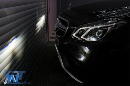 Kit Exterior compatibil cu Mercedes E-Class W212 Facelift (2013-2016) E63 Design Praguri Laterale-image-6088993