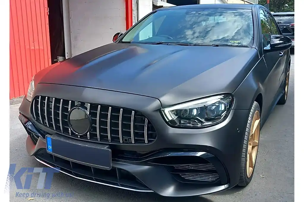 Kit Exterior compatibil cu Mercedes E-Class W212 (2009-2012) Conversie la W213 E63 Design-image-6112914