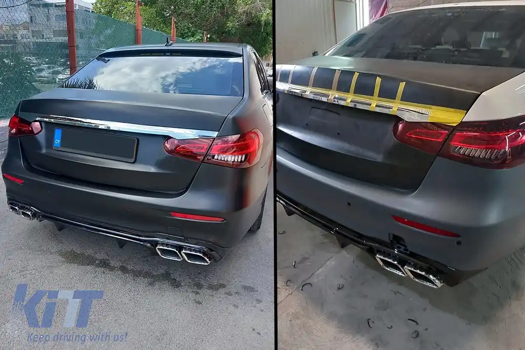 Kit Exterior compatibil cu Mercedes E-Class W212 (2009-2012) Conversie la W213 E63 Design-image-6112915