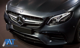 Kit Exterior compatibil cu Mercedes E-Class W213 (2016-2019) E63 Design Ornamente Tobe Negre-image-6027870