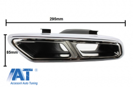 Kit Exterior compatibil cu Mercedes W212 E-Class Facelift (2013-2016) E63 Design cu Ornamente de evacuare-image-6020507