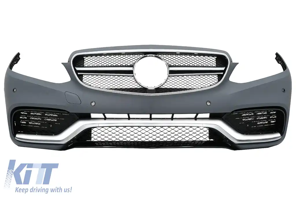 Kit Exterior compatibil cu Mercedes W212 E-Class Facelift (2013-up) E63 Design cu Ornamente de evacuare-image-6020509